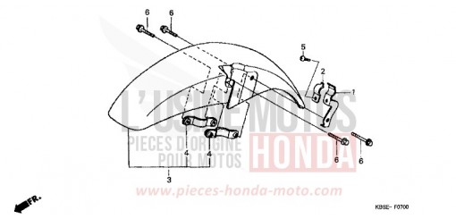 FRONT FENDER NSR125R1 de 2001